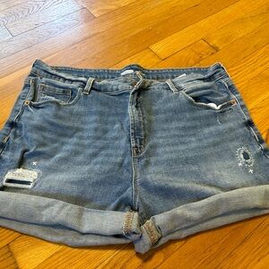 High rise Jean shorts